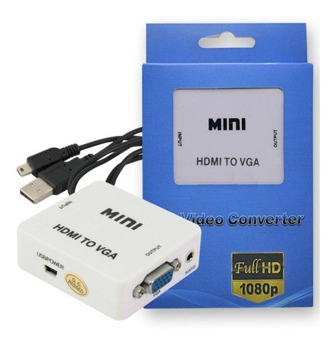 Convertidor HDMI A VGA Blanco